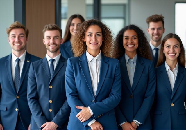 法人ユニフォーム 企業スーツ導入事例