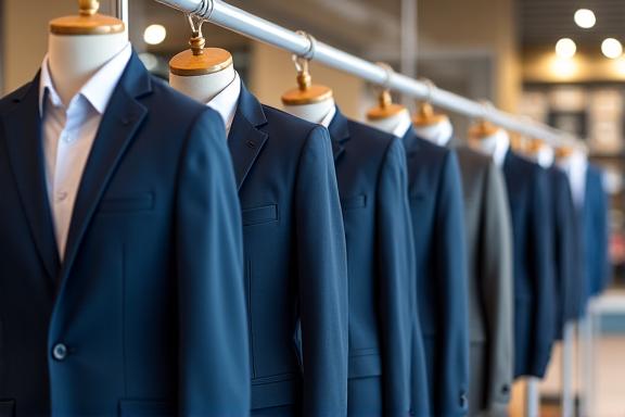 最新ビジネススーツディスプレイ